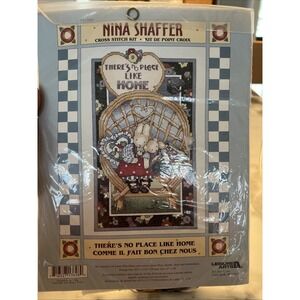 There's No Place Like Home Bunnies Cross Stitch Kit Nina Shaffer